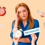Mujer adulta recibiendo orientación sobre estudios hormonales en menopausia