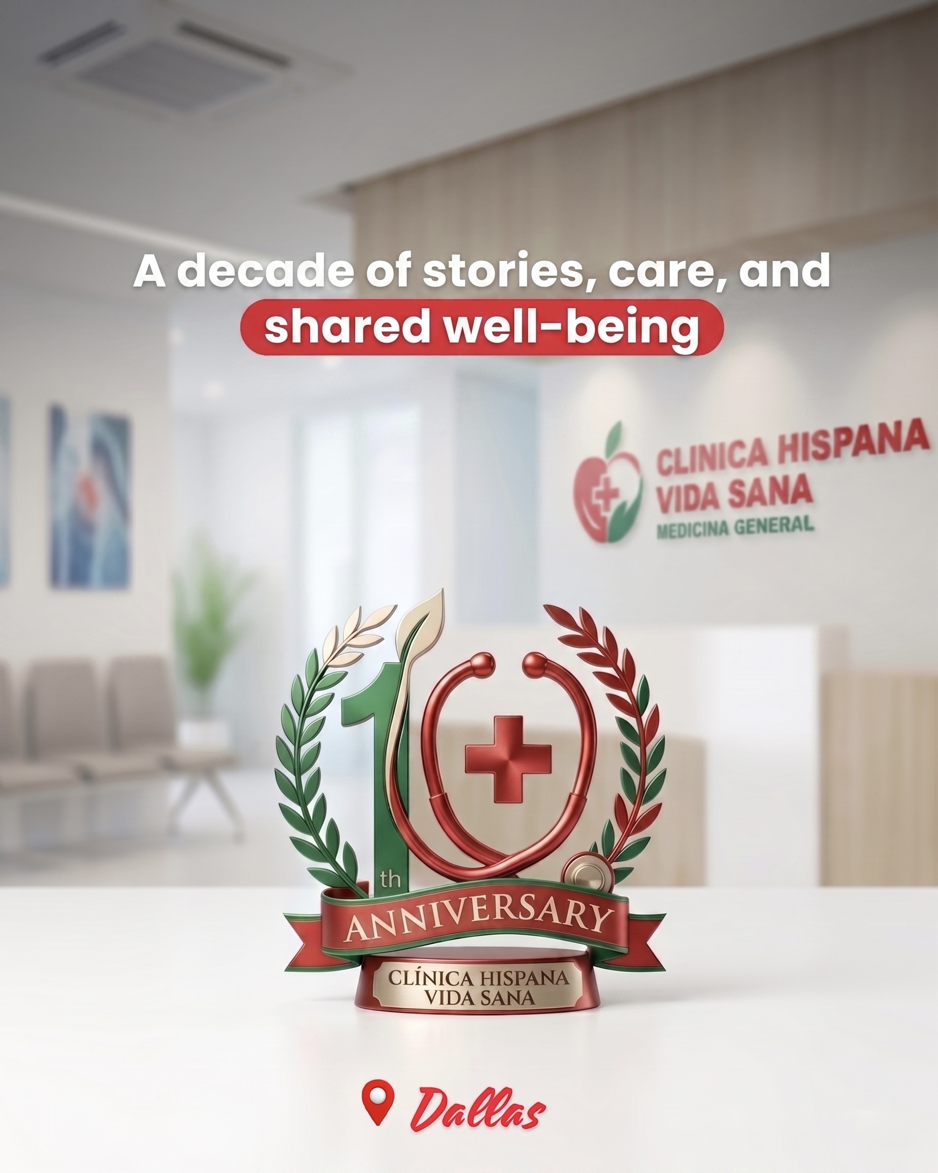 10mo aniversario en Clinica Hispana